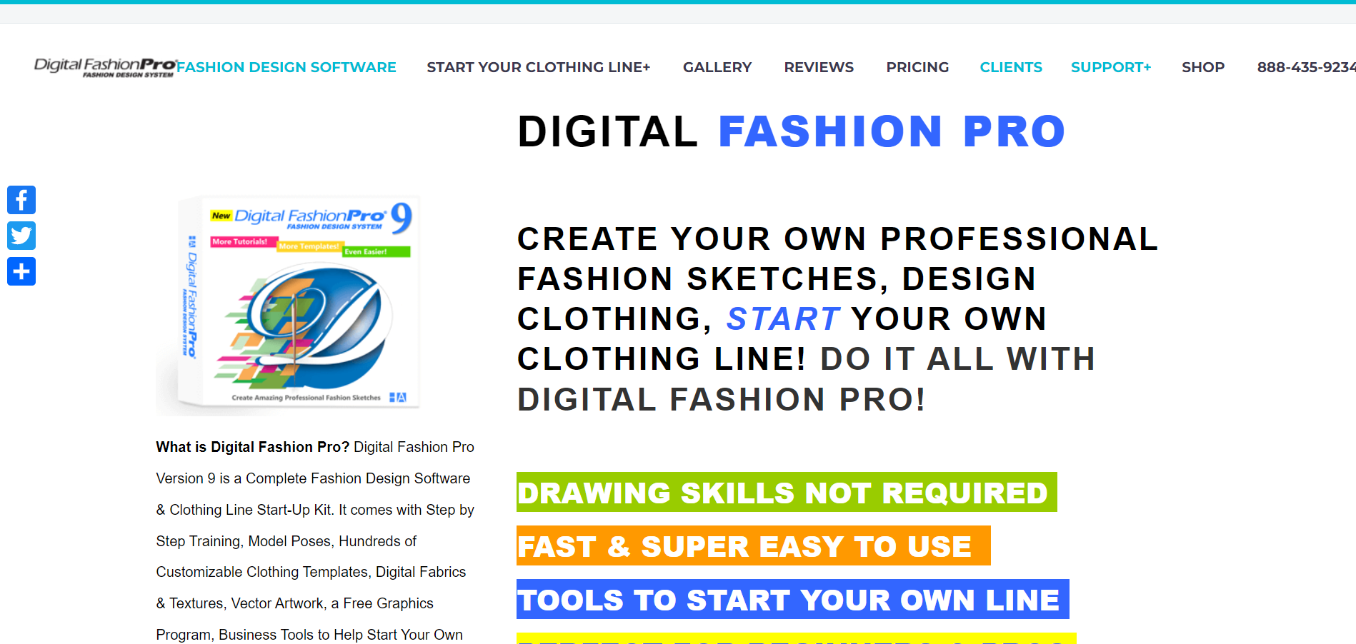 Digital Fashion Pro main page