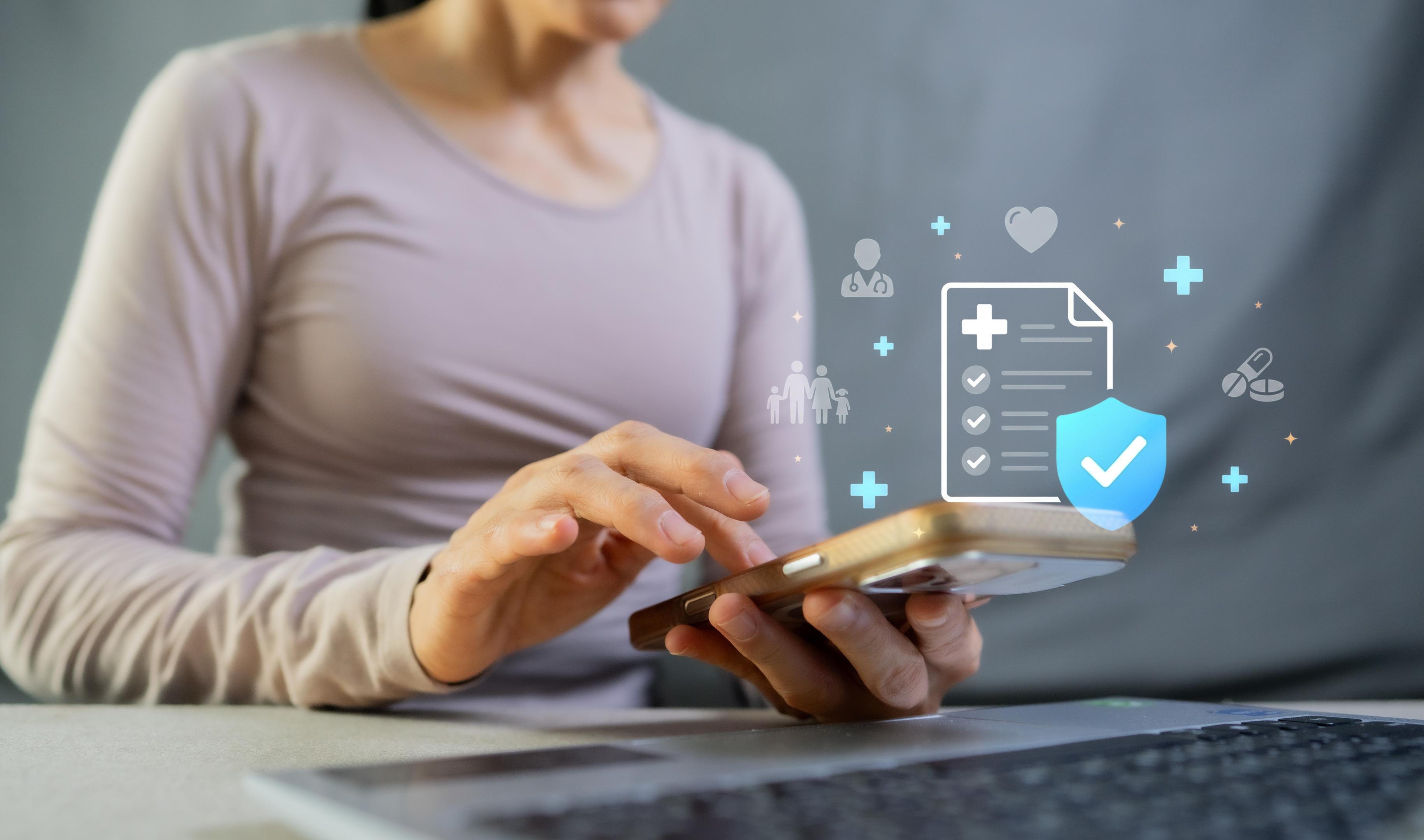 A woman calculates to find out how much does IOP cost with insurance
