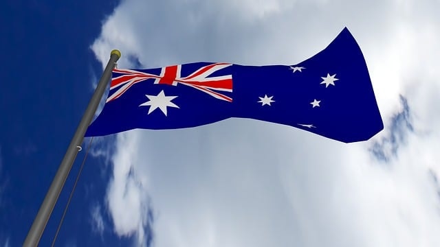 An image of the Australian flag, representing the topic of au writing competitions.
