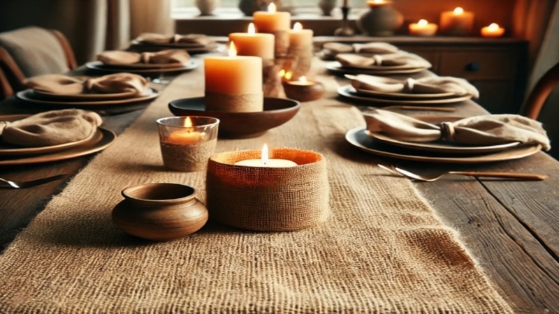Rustic Table Runner for a Cozy Home Look