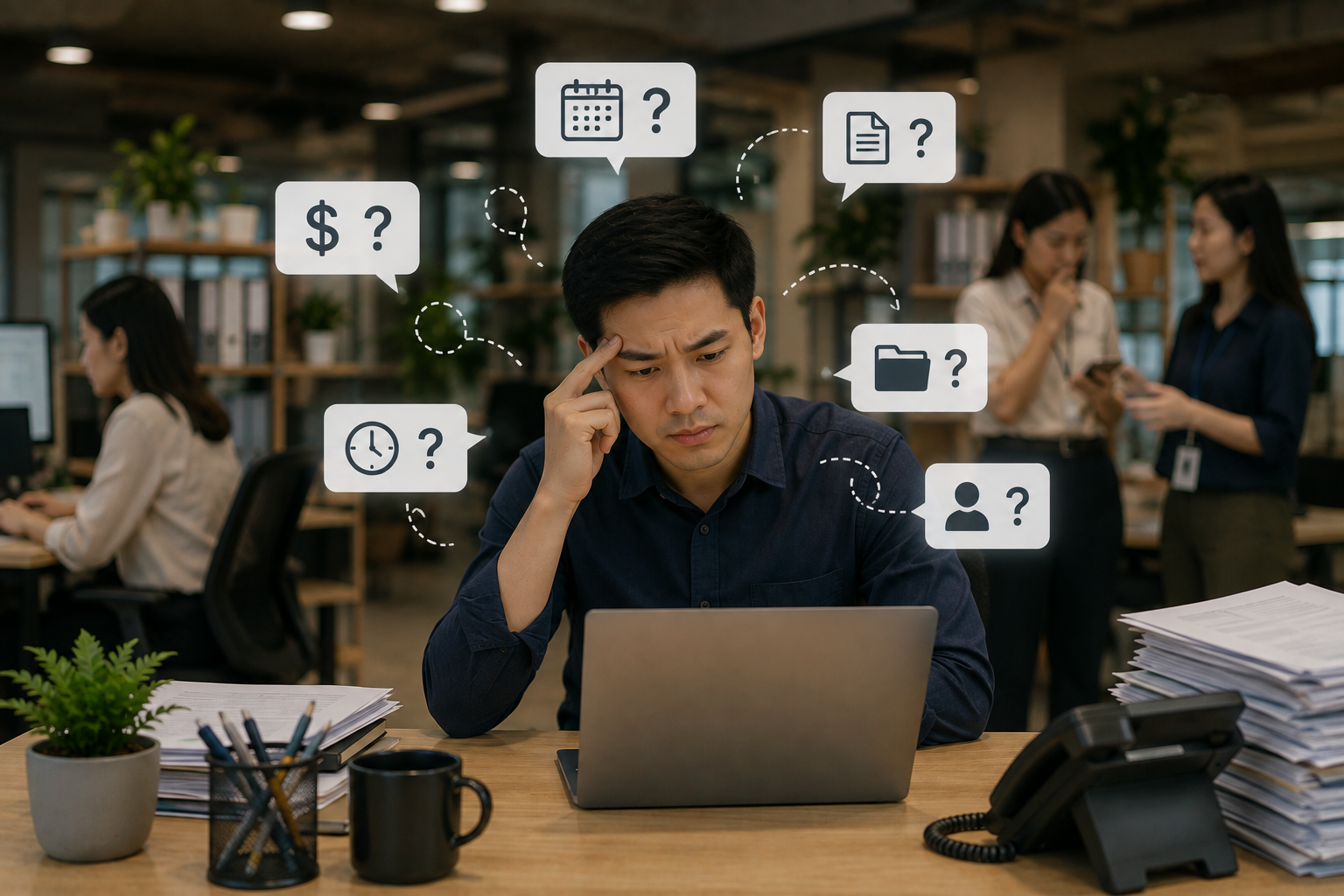 With conversational AI, employees can ask questions using natural language and receive accurate answers based on HR data, HR policy documents, and employee handbooks.