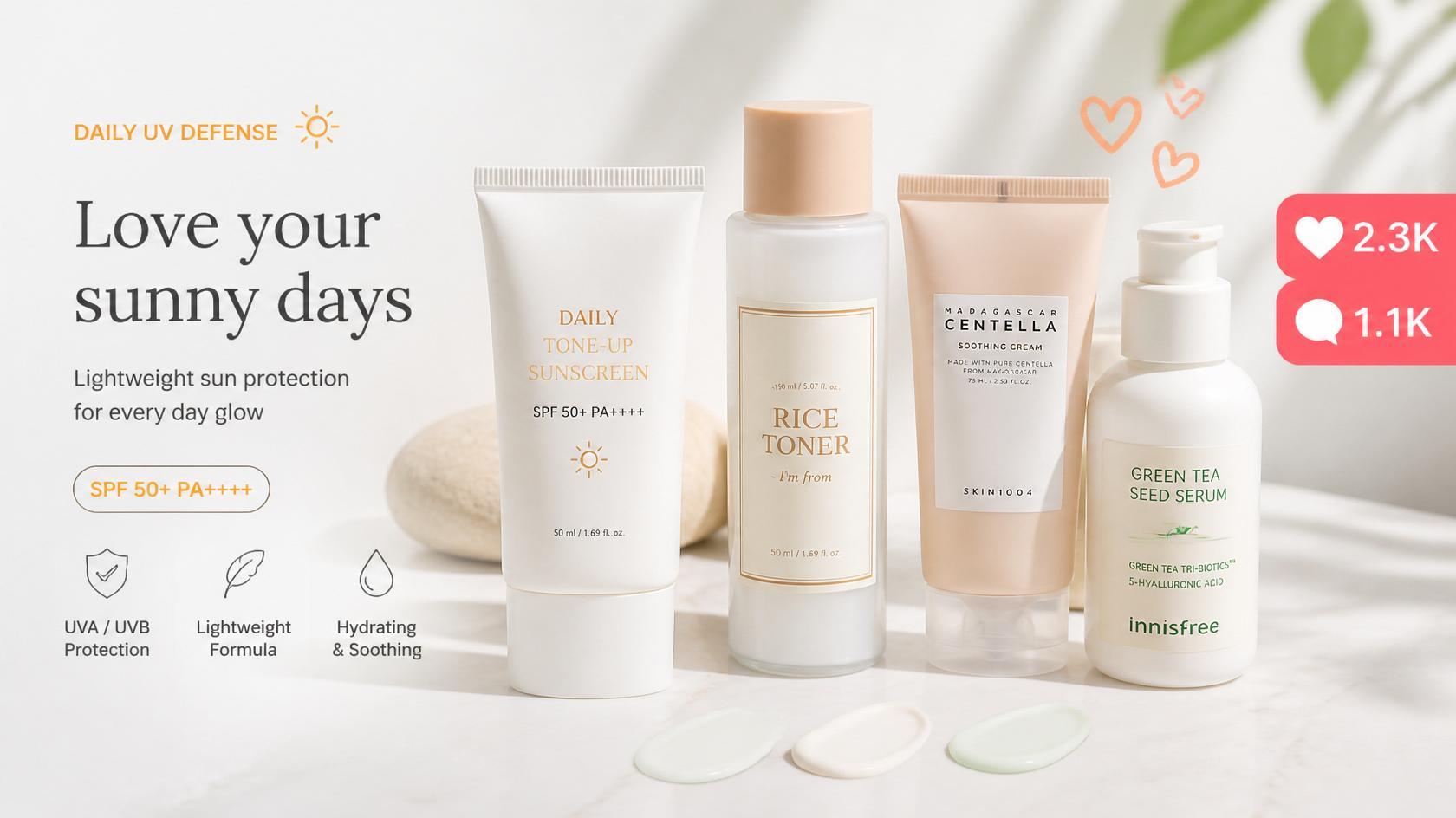 Popular Korean Sunscreens