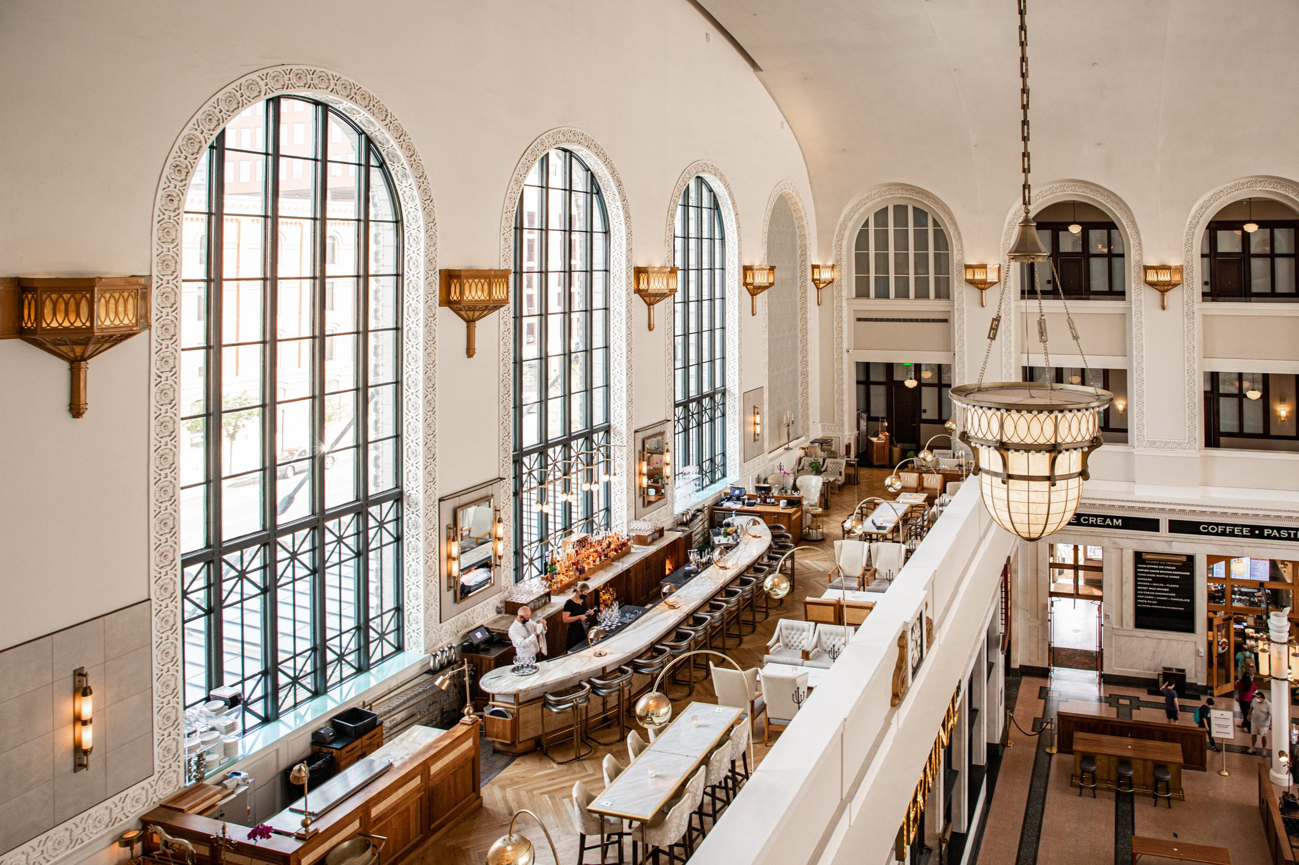 Cooper Lounge and the interior of Union Station, one of the best corporate event venues in Denver