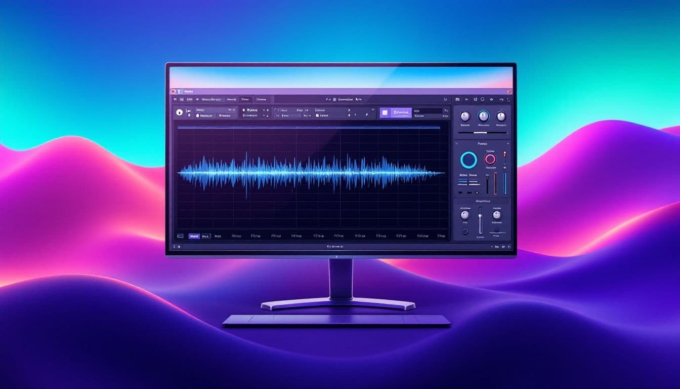 Advanced audio workshop features displayed on a computer screen.