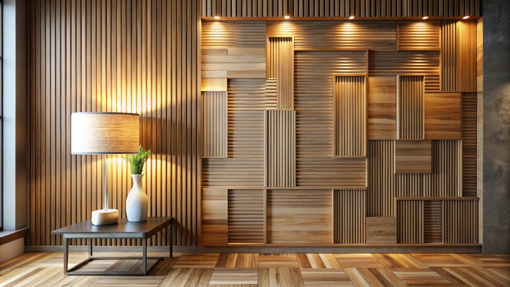 interior wood slat wall ideas for living room