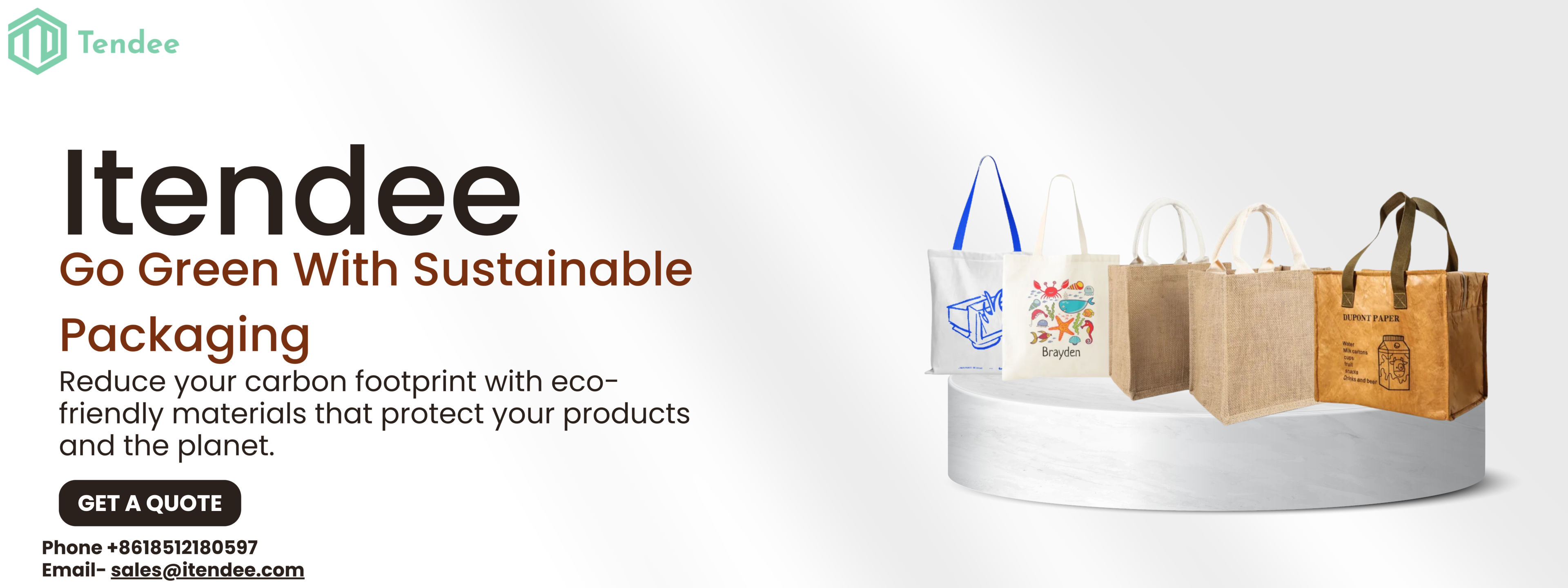 green with sustainable packing