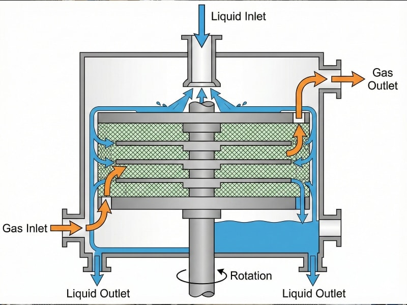 HiGee (High-Gravity) Distillation Beds