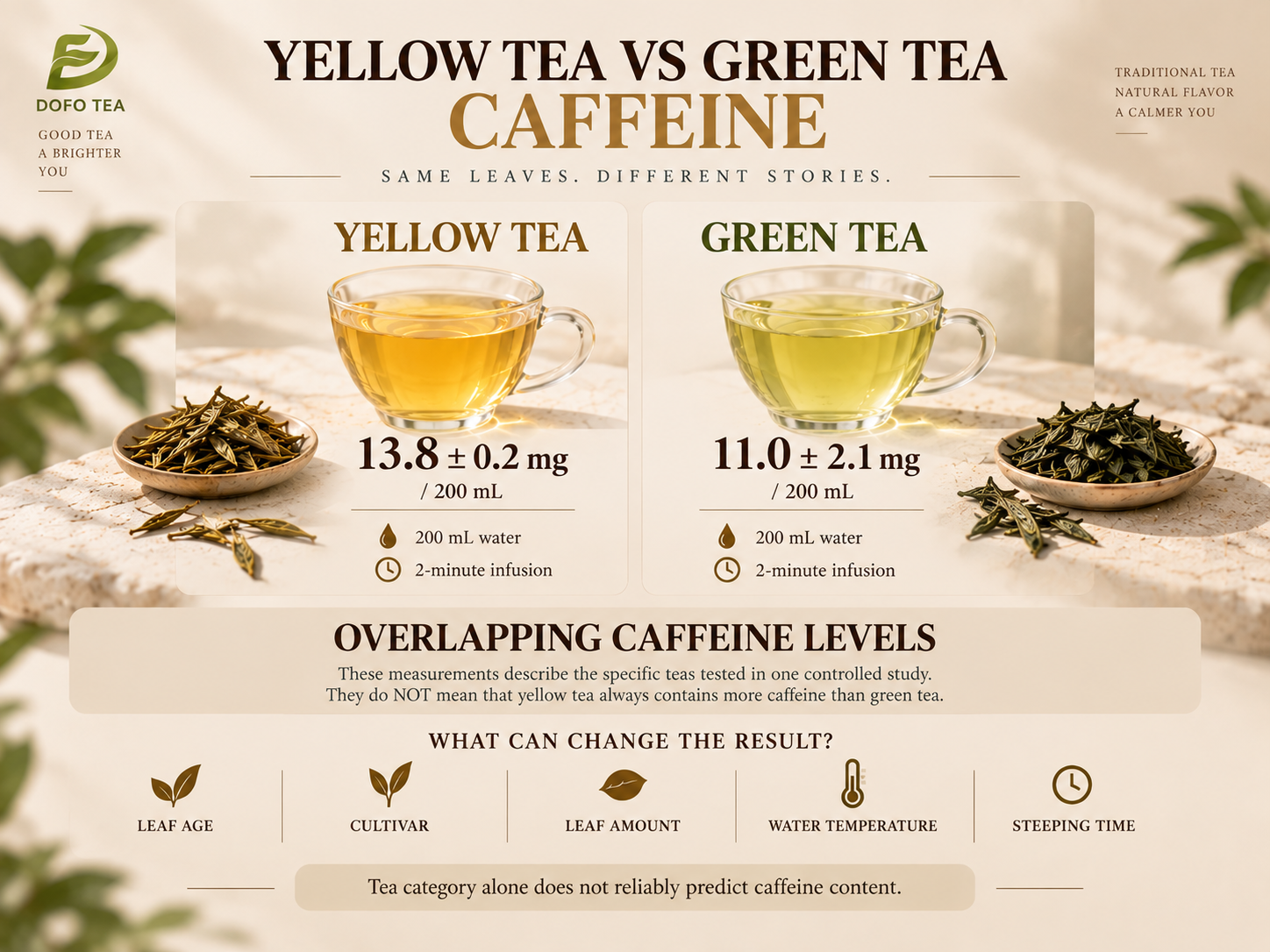 Yellow Tea vs Green Tea Caffeine