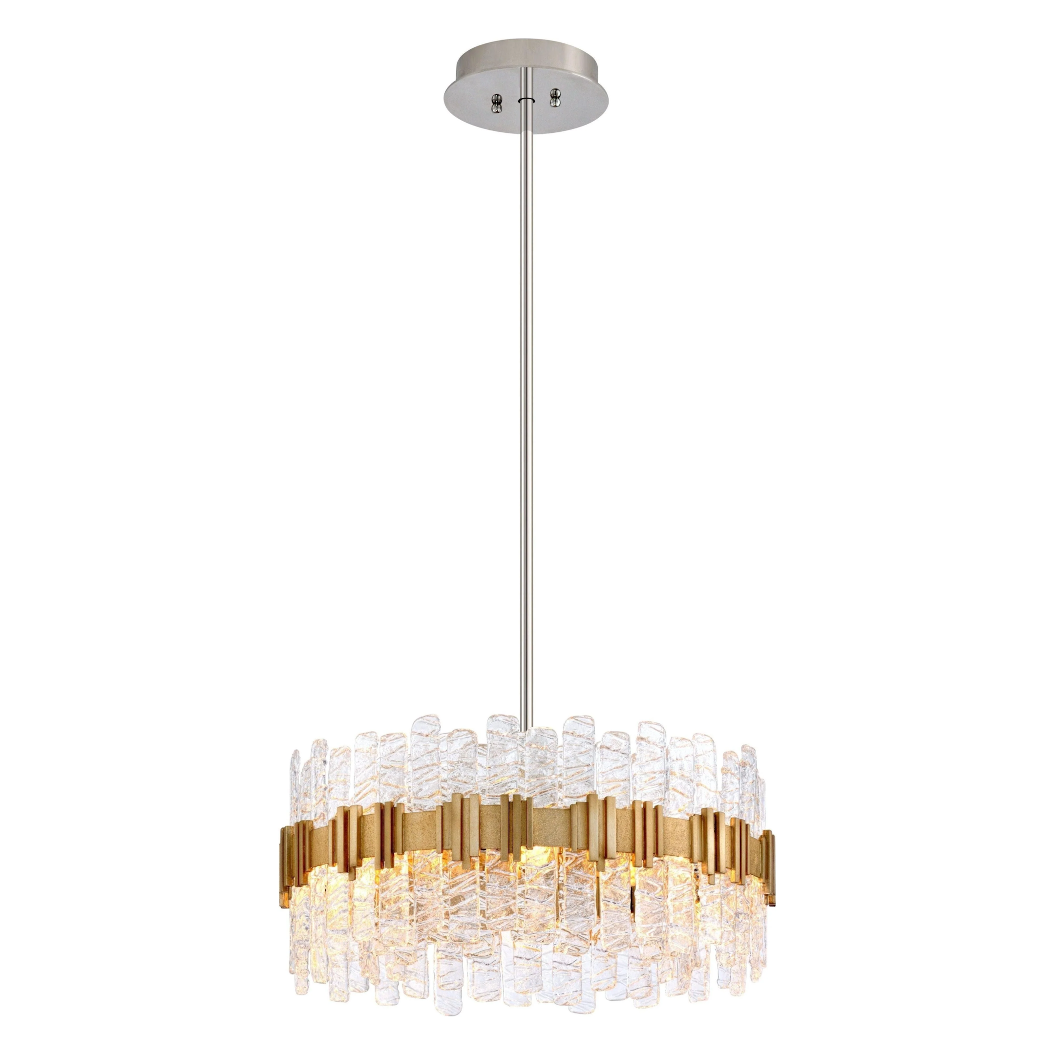 Corbett Ciro Chandelier with antique silver leaf finish and hand crafted crystal glass for elegant interior design.