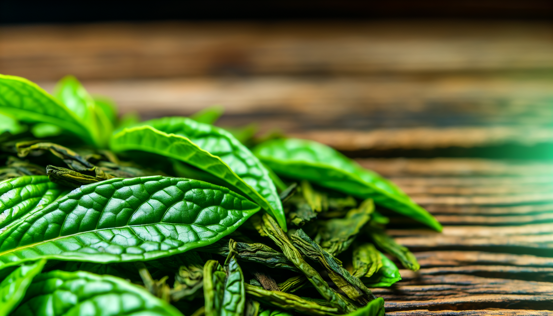 Antioxidant-rich herbal tea leaves