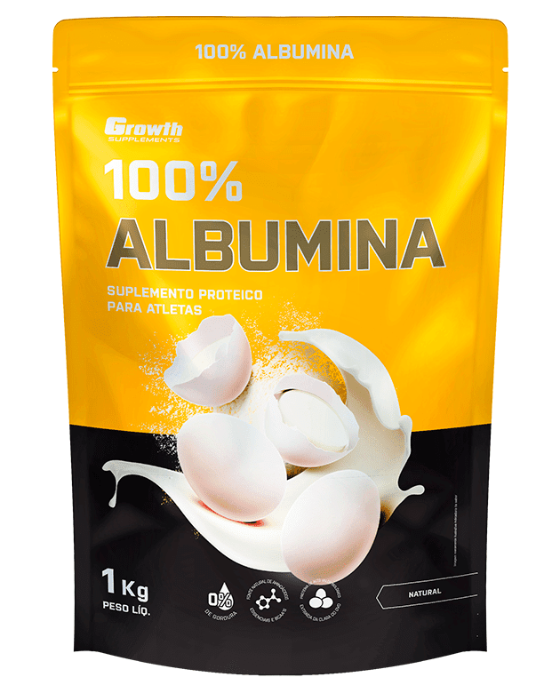 Albumina da Growth Supplements. Fonte da imagem: site oficial da marca.