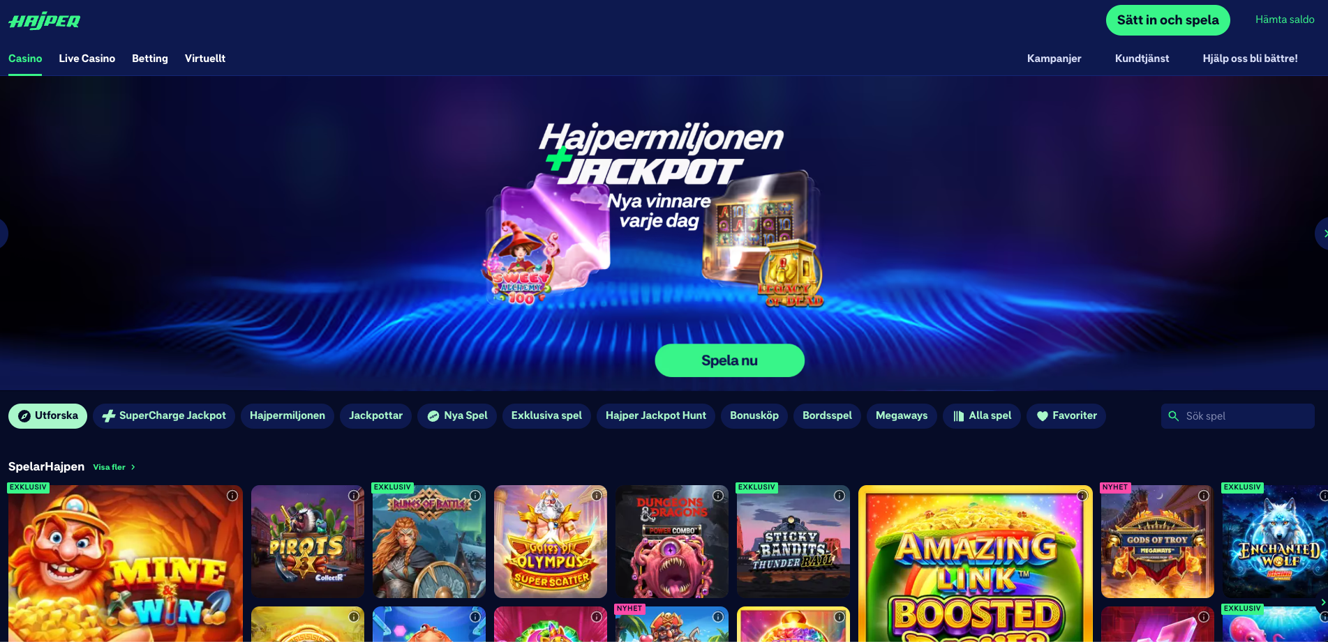 Hajper casino