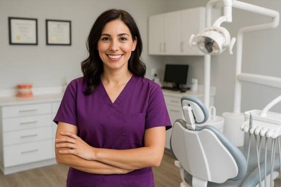 a female orthodontist who provides orthodontic treatment
