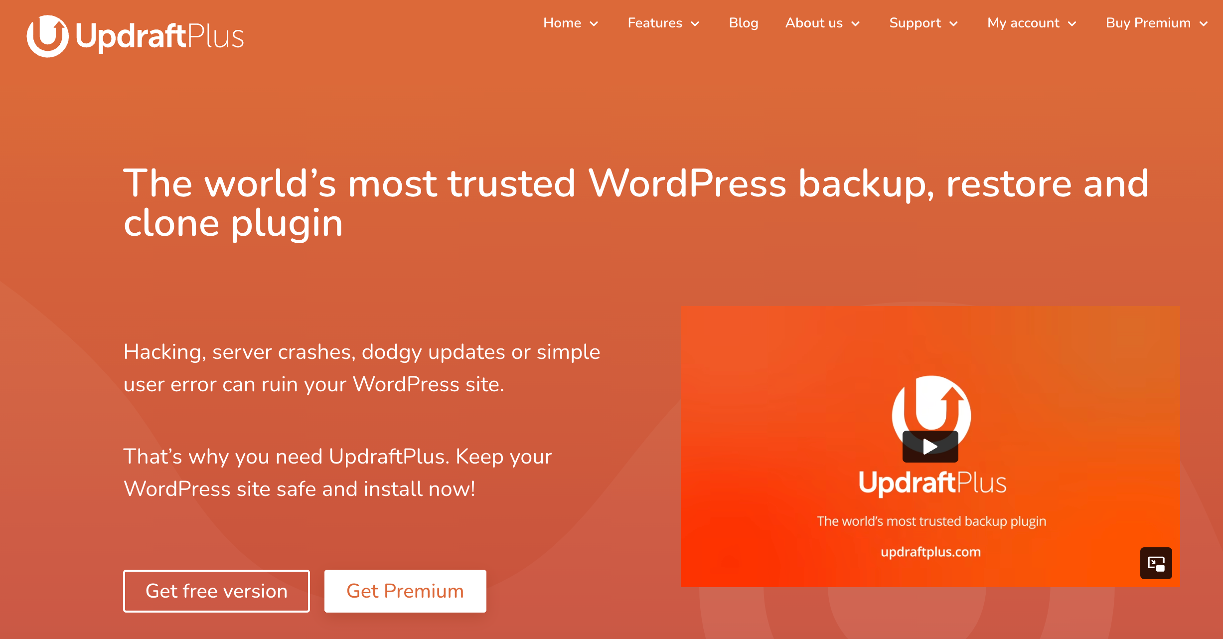 How to Delete a WordPress Site and Start Over - screenshot of updraft plus