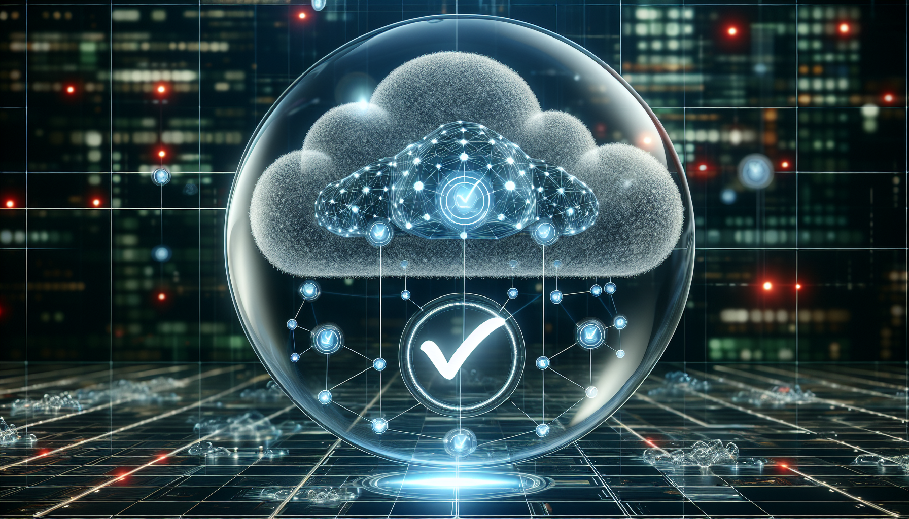 Illustration of secure cloud infrastructure in Oracle Analytics Cloud