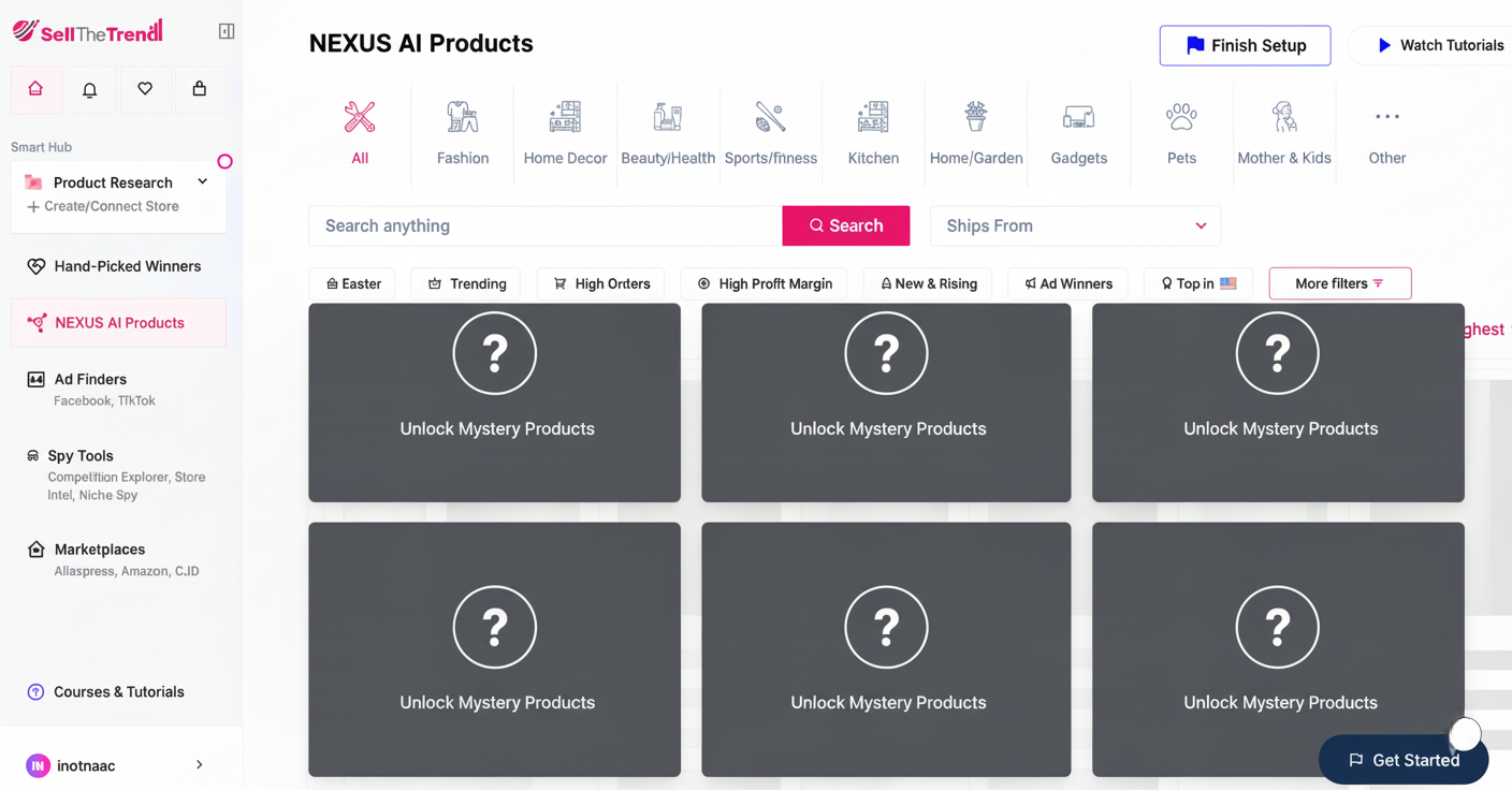 mystery products by sell the trends