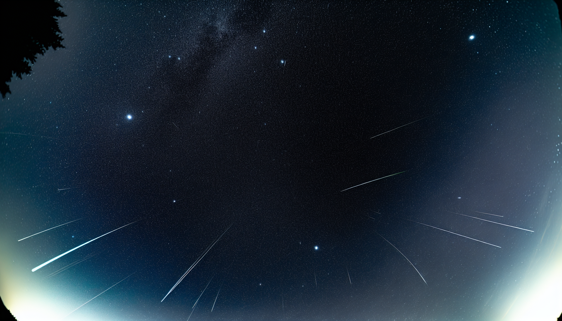 Photo of the Ursid meteor shower