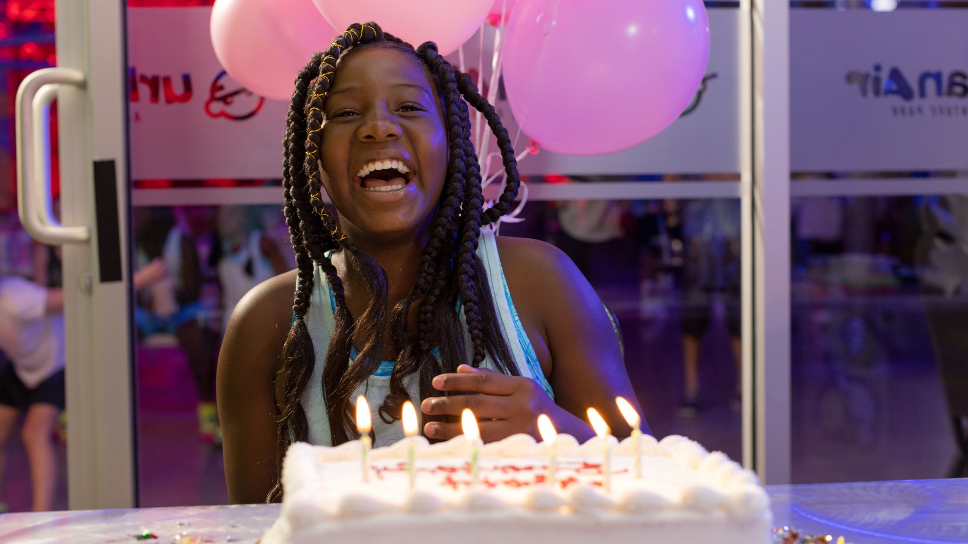 A teen celebrates at Urban Air. Birthday kids of all ages enjoy adding go-karts to their special day. 