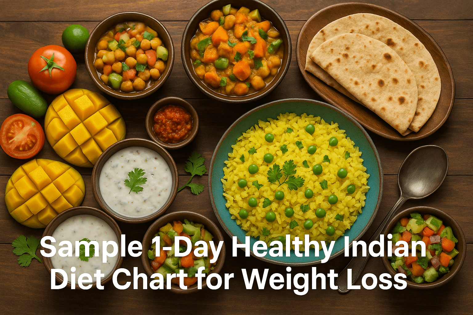 Sample 1-Day Healthy Indian Diet Chart for Weight Loss