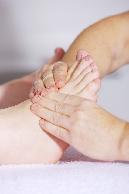 Voet massage tegen koude voeten