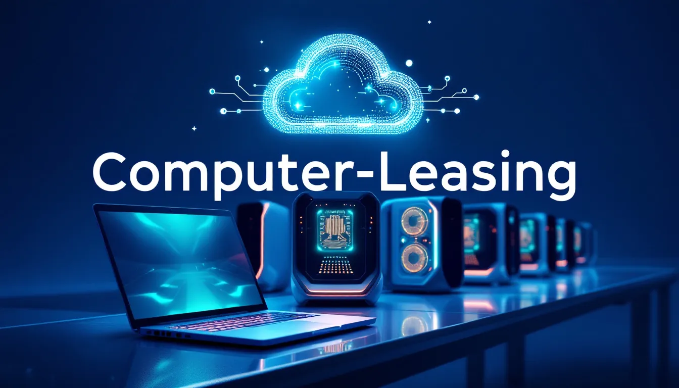 Technologische Aktualität durch Computer-Leasing, aktuelle Geräte in einem modernen Büro.