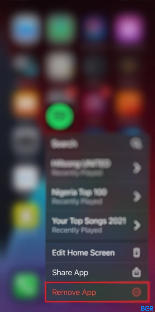 Long press app to remove and fix Spotify that keeps pausing