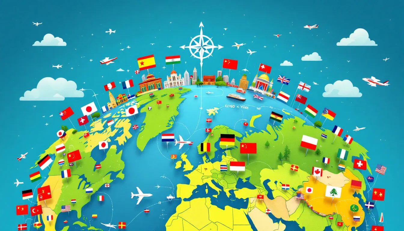 Eine grafische Darstellung der Hauptstädte der Welt, die zeigt, wie viele Länder es gibt.