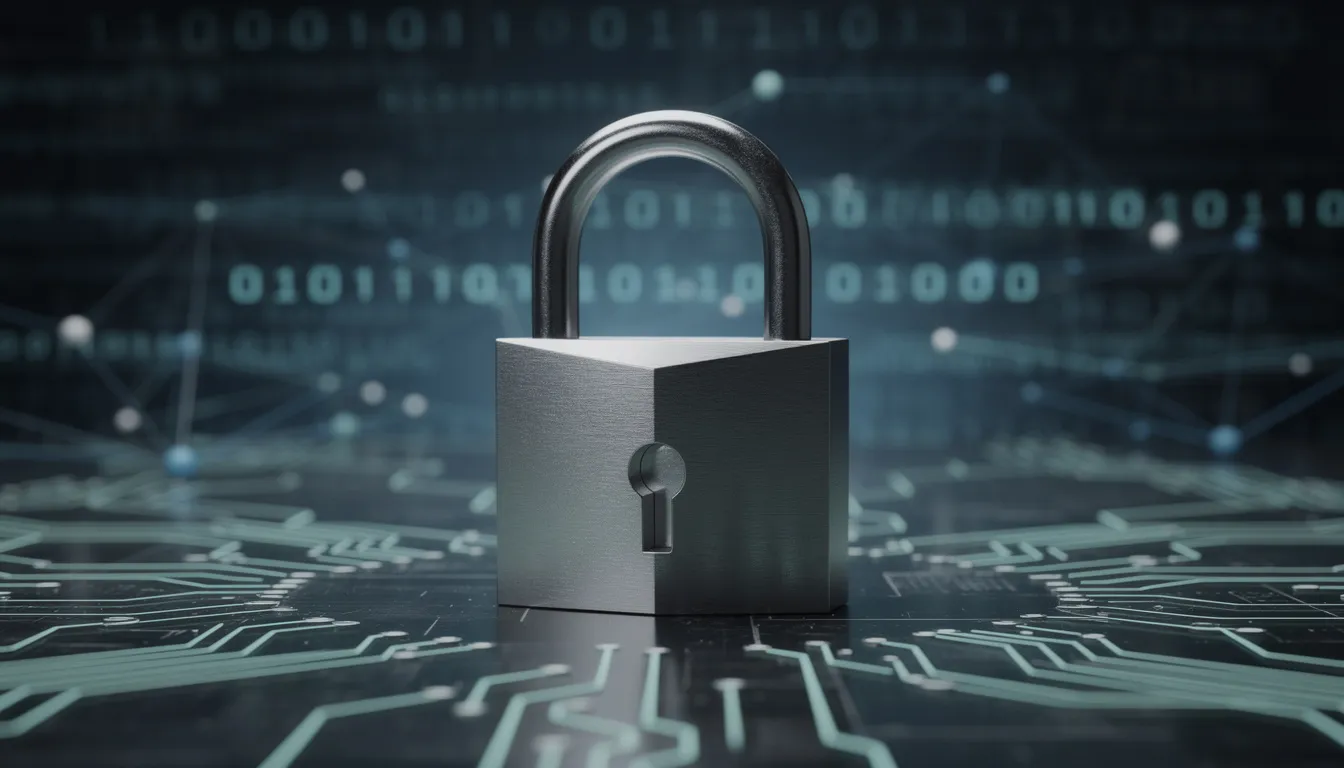 Digital padlock graphic symbolizing SSL encryption, data protection, and safer online casino transactions.