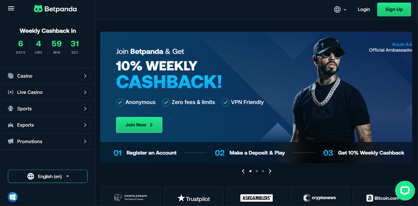 BetPanda – Best for Instant Crypto Access and High-Volume Gambling