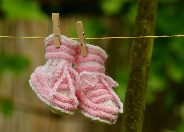 buciki dla noworodka dziewczynki po praniu