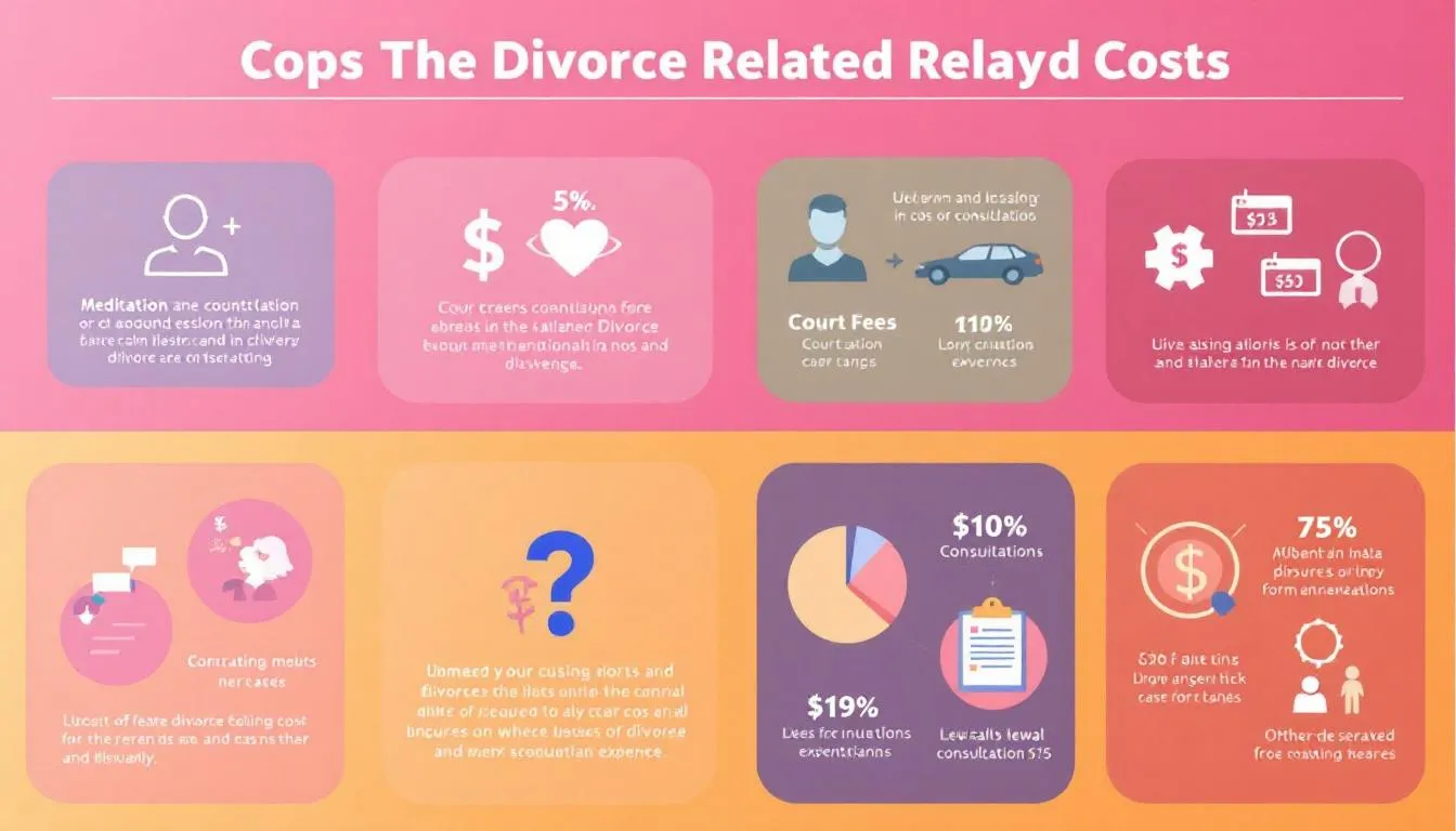 Additional costs associated with the divorce process, including mediation and court fees.