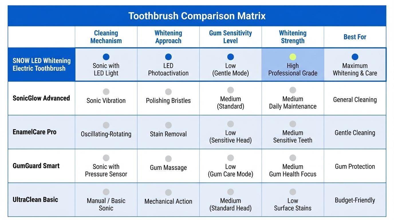 How These Toothbrushes Compare Head-to-Head