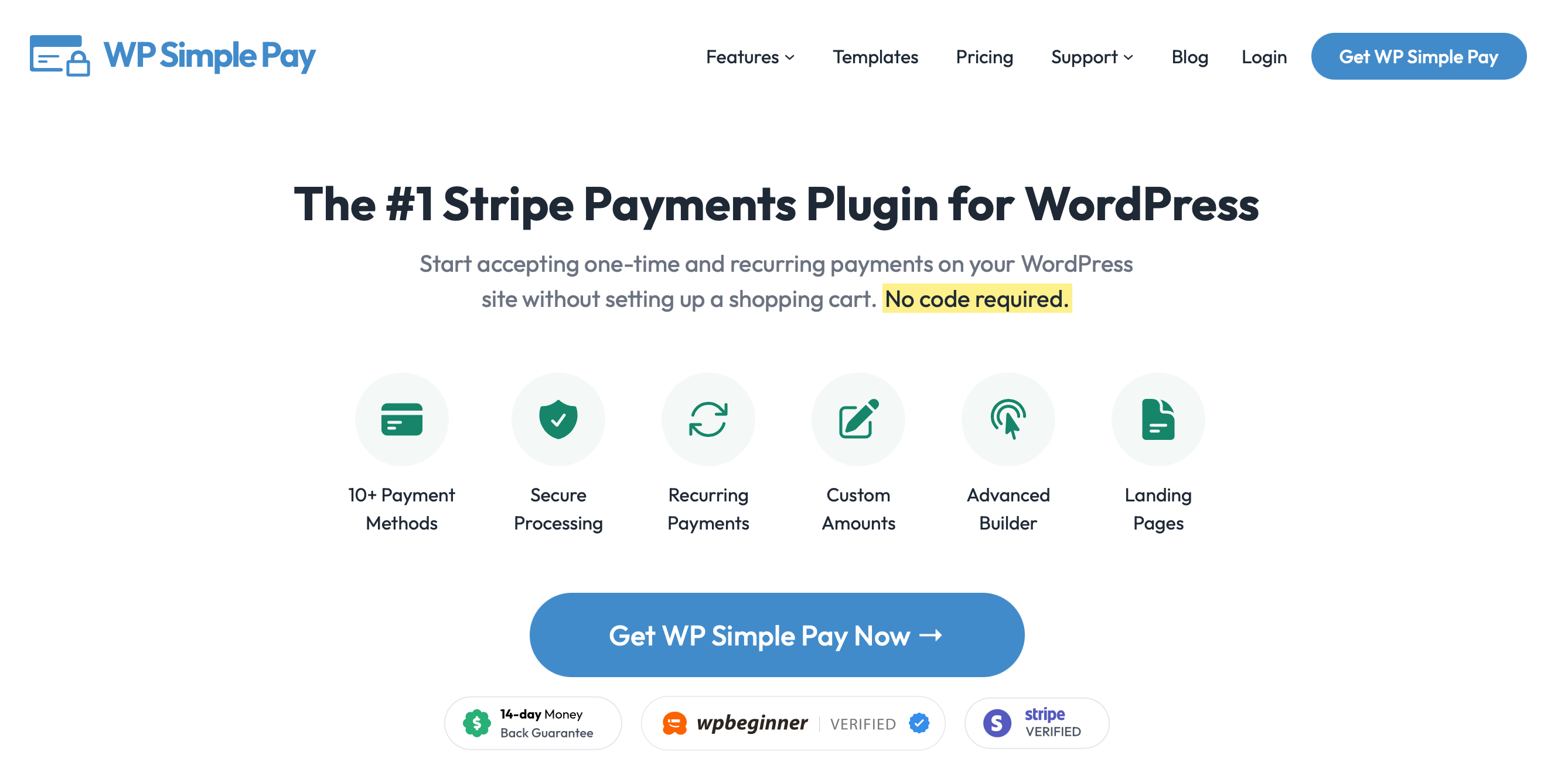 woocommerce alternatives - wp simple pay