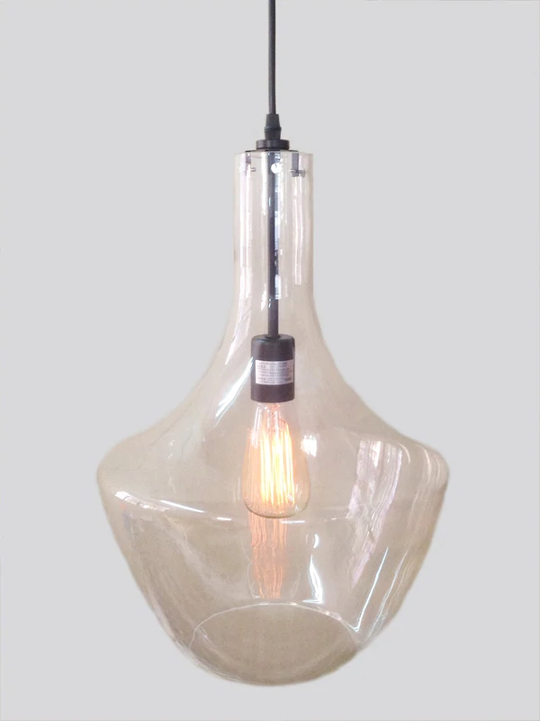 Laarni 1-light Adjustable Cord Glass Edison Pendant Lights