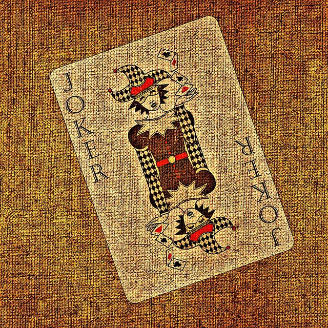 playing card, joker, tissue