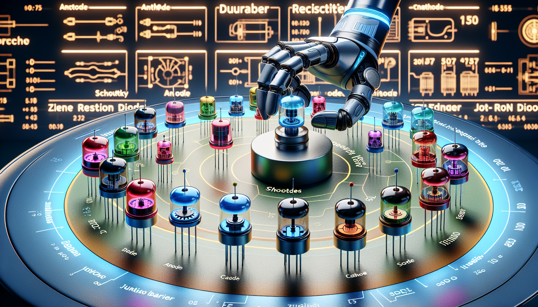 High-performance Schottky diode, durable rectifier diode, and precision Zener diode