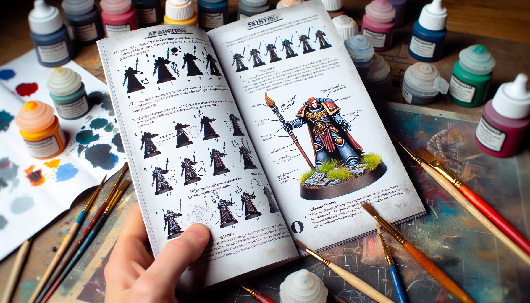 Official Games Workshop painting tutorial booklet