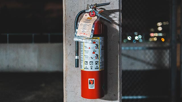 Fire safety and extinguisher