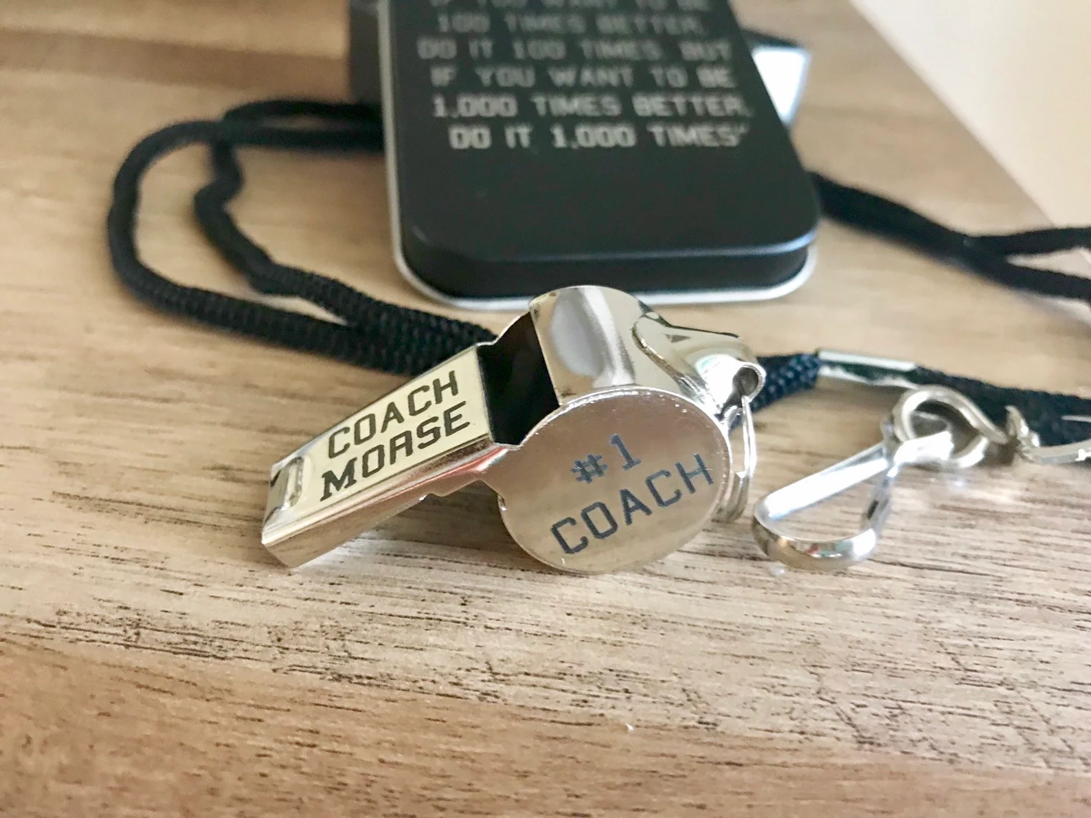Coaches love customized coach gifts. Perfect for any sports coach!