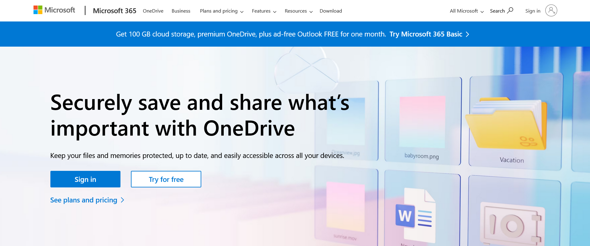 OneDrive is a cloud-based storage solution 