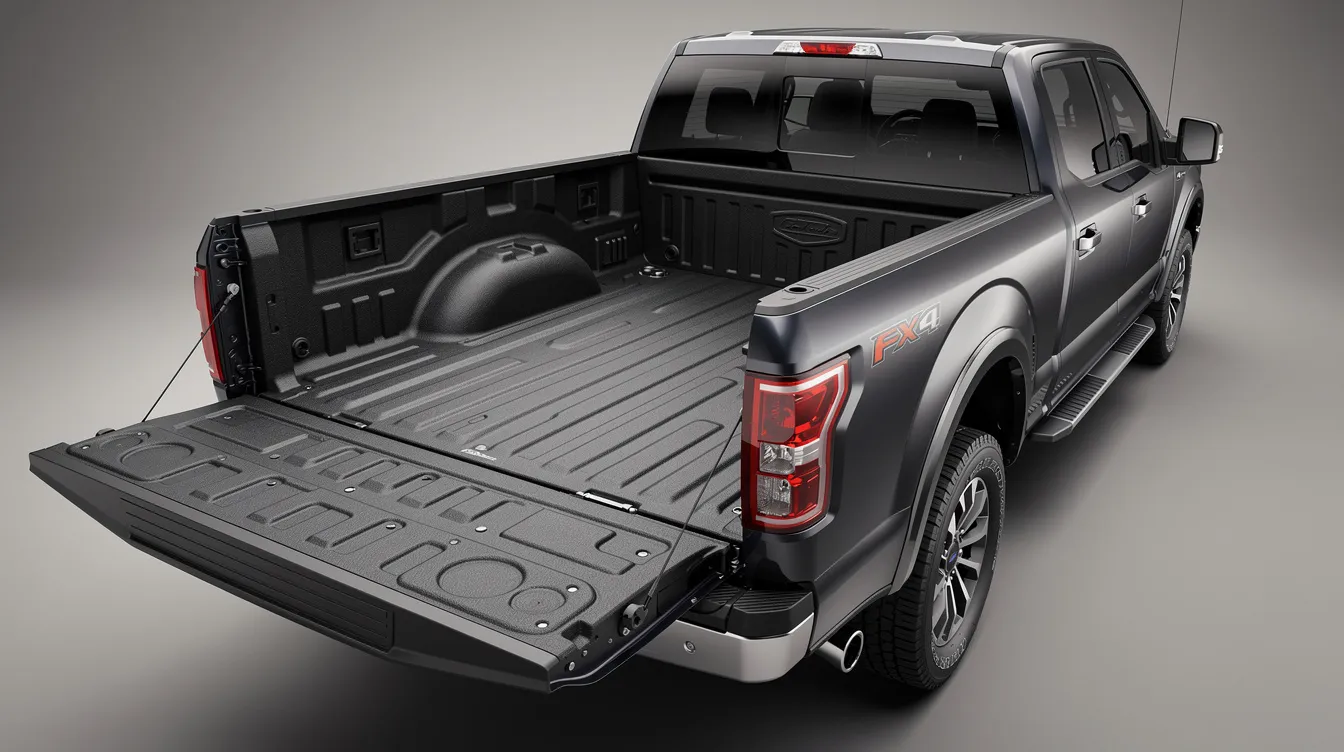 The image features a truck bed with a durable bed liner applied, showcasing its great shape and protective qualities against corrosion and abrasion. day recommended trusted