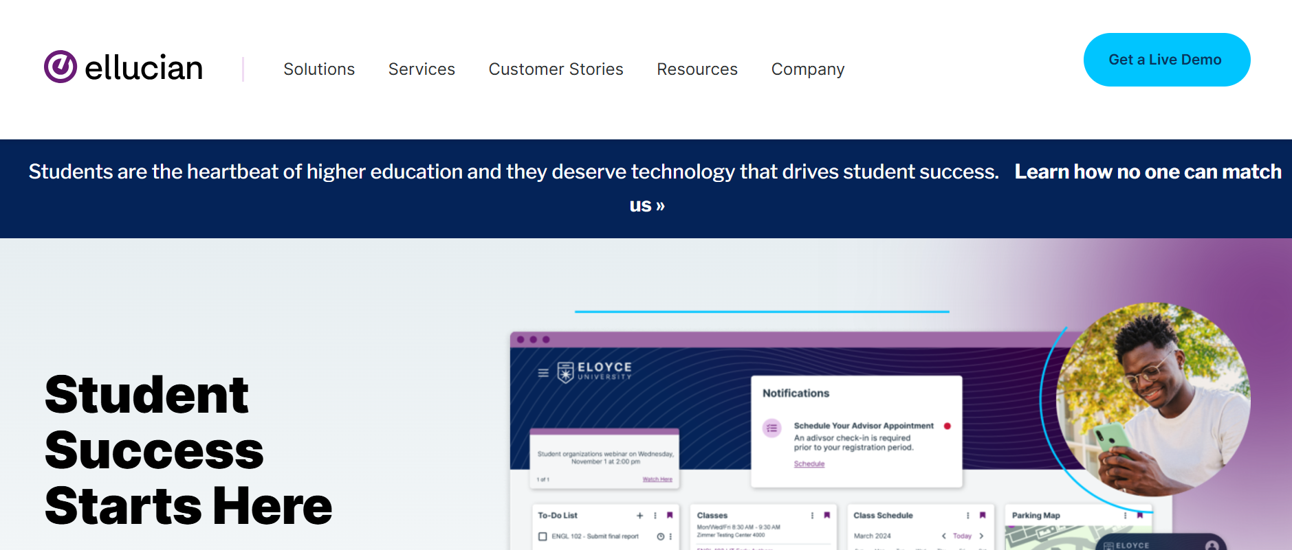 Ellucian CRM - best crm for education