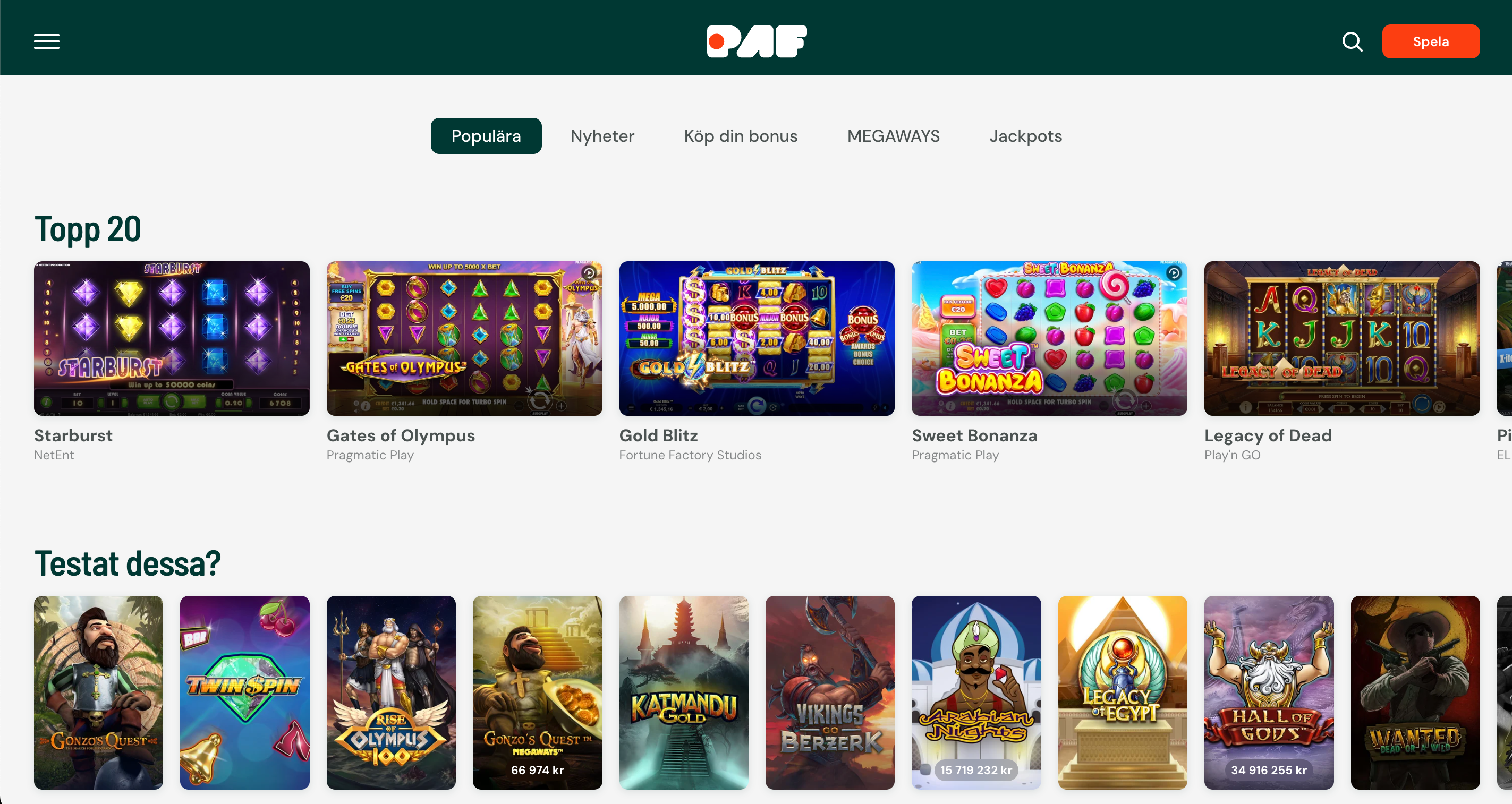 Paf casino
