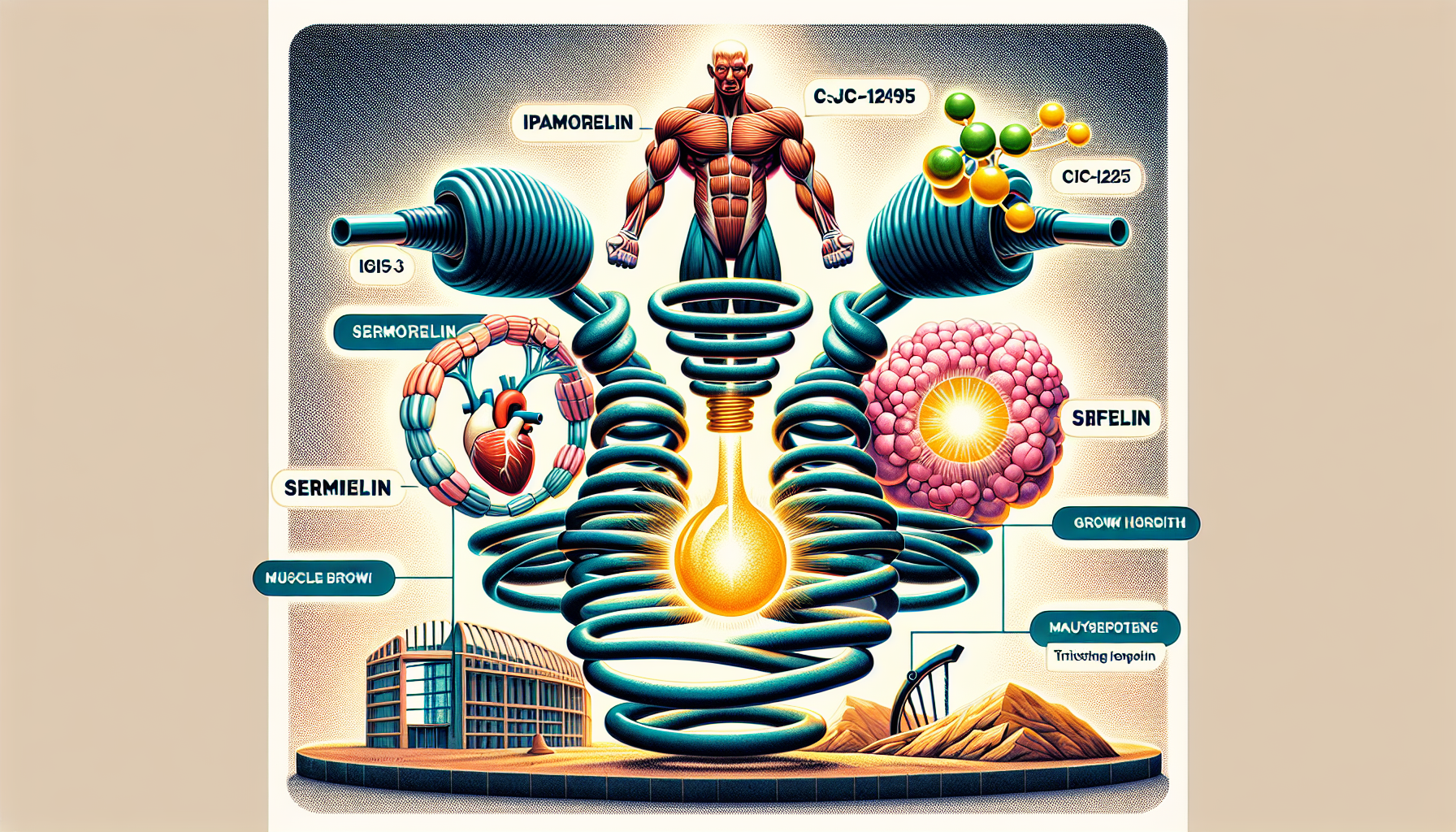 Illustration of key peptides