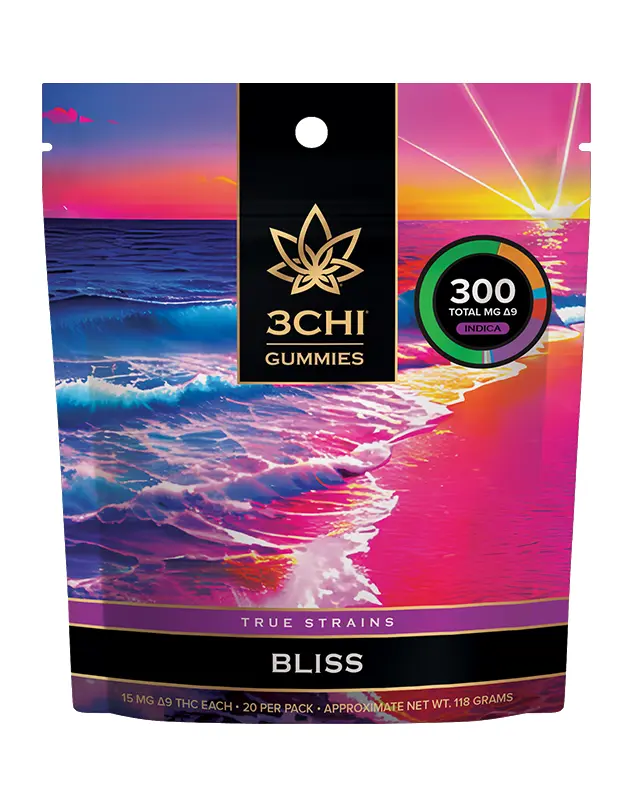 Our True Strains Bliss gummies utilize Delta 9 THC, CBD, and others to enhance its full spectrum formula for an enhanced experience.
