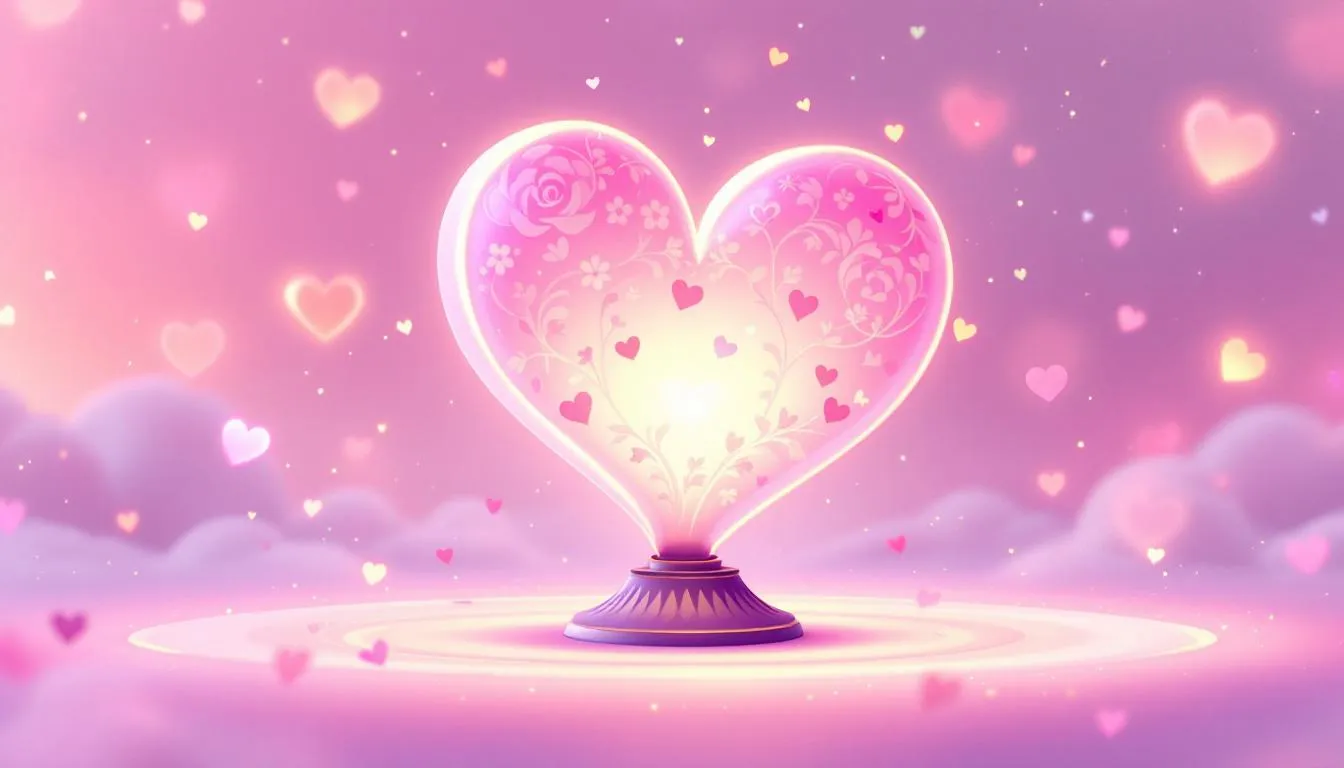 A glowing friendship lamp symbolizing connection and love.