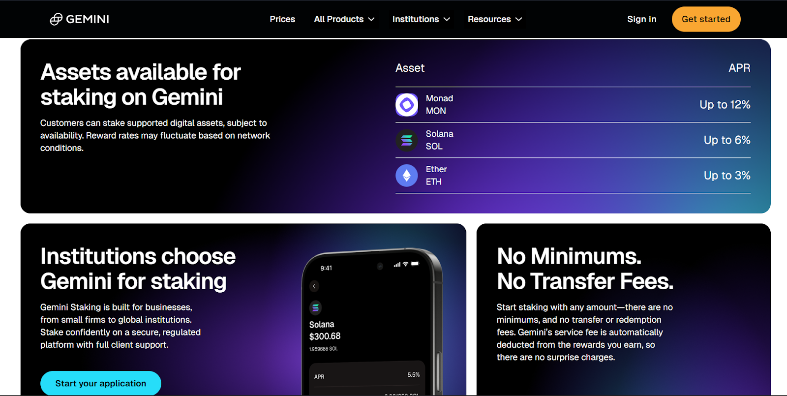 Gemini Staking Platform