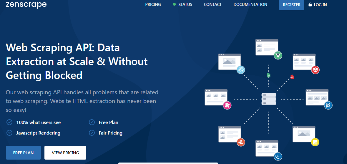 Zenscrape web scraping API