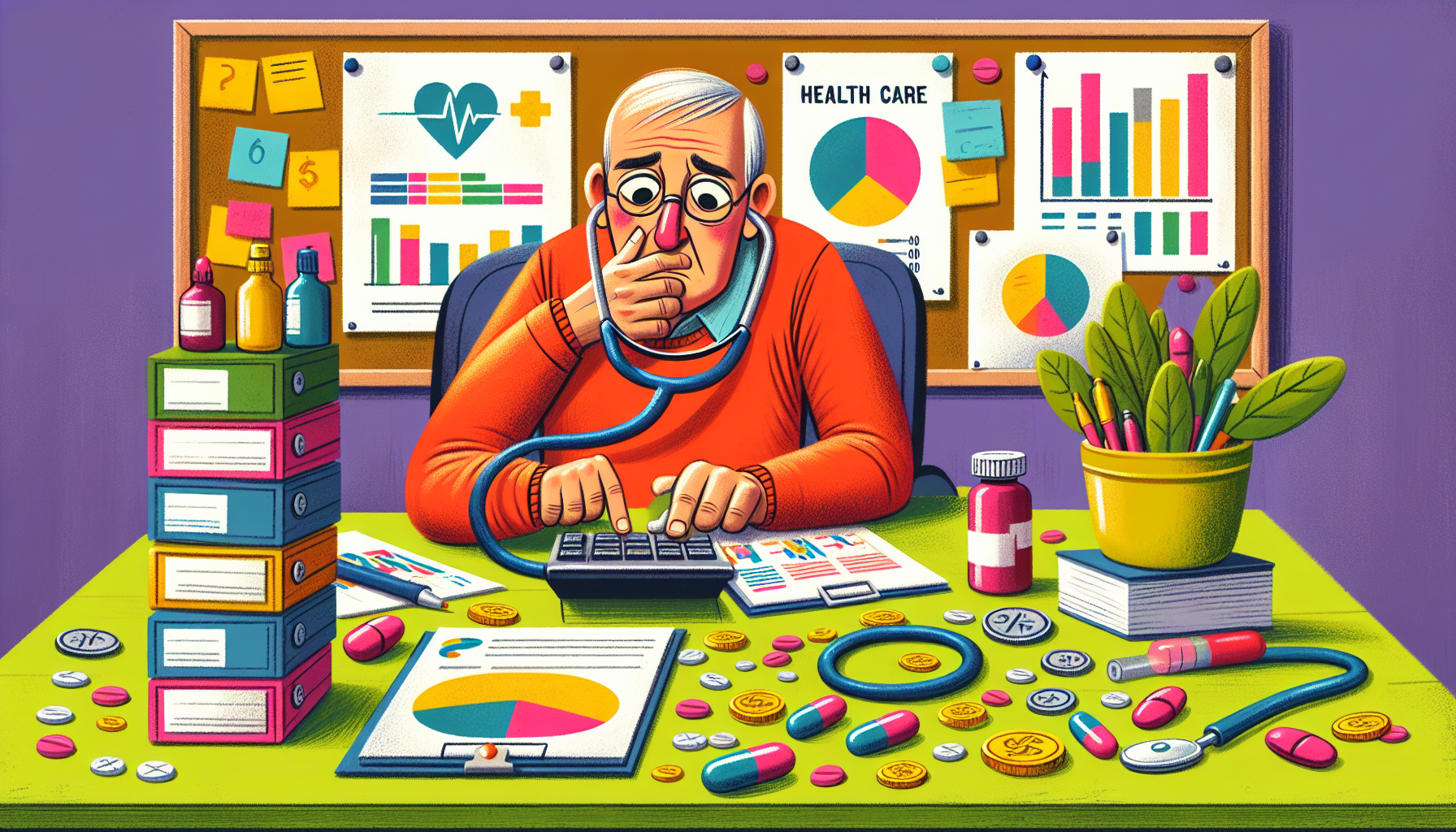 Illustration highlighting the importance of considering health care costs in retirement.