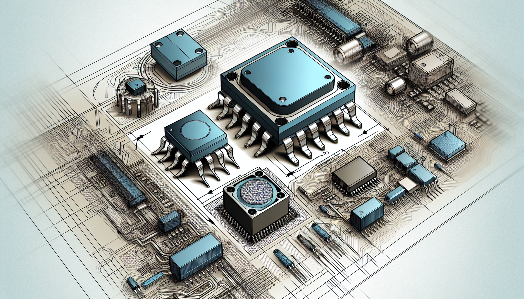 Illustration of Infineon Technologies AG products